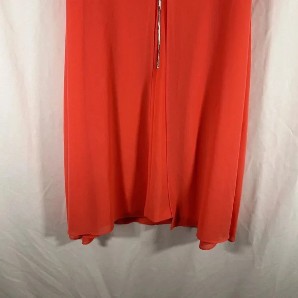 Vince Camuto Knee Length Dress Women's 4 Pink Zip Back Sleeveless - Picture 7 of 7